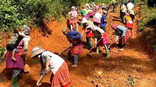 Nhân dân xã Tà Xi Láng tự nguyện hiến đất, góp sức mở đường giao thông nông thôn.