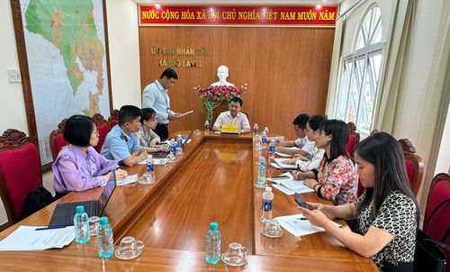 Đoàn kiểm tra liên ngành ATTP của tỉnh làm việc với xã Bảo Lâm 1