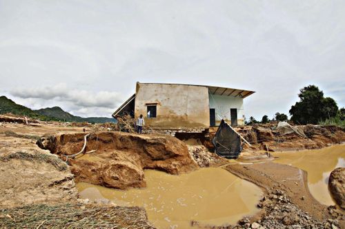 Nhóm thiên tai do mưa lớn, ngập lụt, lũ quét và sạt lở năm 2025 trên địa bàn tỉnh gây thiệt hại khoảng 1.755 tỷ đồng. Ảnh: Chính Thành