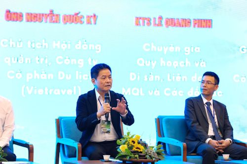 Ông Nguyễn Quốc Kỳ, Chủ tịch HĐQG Công ty Cổ phần Du lịch Vietravel đề xuất một số giải pháp để du lịch Lâm Đồng phát triển nhanh và bền vững