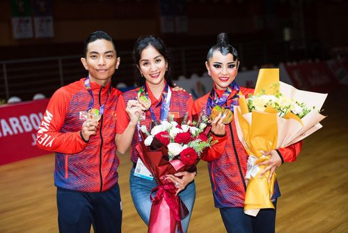 Khánh Thi nhiệt huyết nâng tầm dancesport Việt Nam (Ảnh: FBNV)