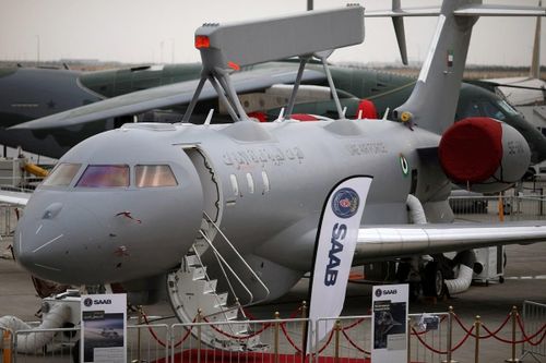  Mẫu máy bay giám sát GlobalEye của tập đoàn quốc phòng Saab (Thụy Điển). Ảnh: Reuters. 