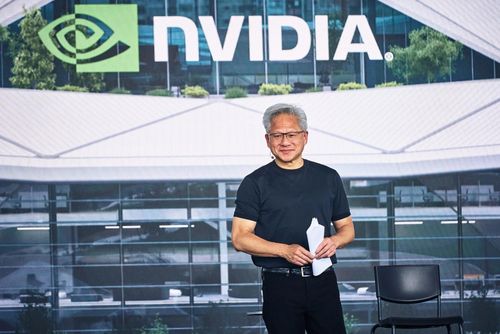 Jensen Huang, CEO Nvidia, tham gia một sự kiện tại Đài Bắc ngày 27/5. Ảnh: Bloomberg.