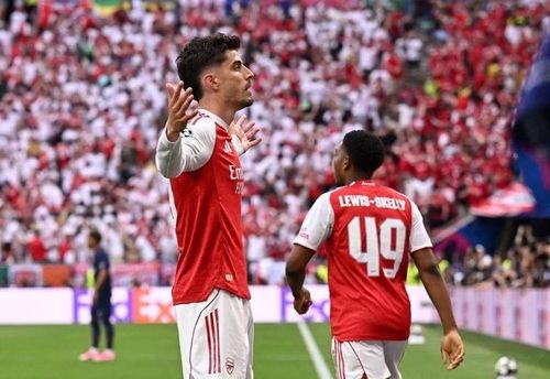 Kai Havertz đã mở tỷ số từ khá sớm cho Arsenal. Ảnh: UEFA
