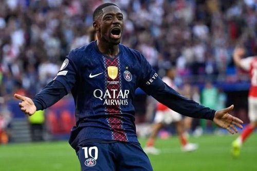 Dembele đã gỡ hòa cho PSG từ chấm đá phạt 11 m. Ảnh: UEFA