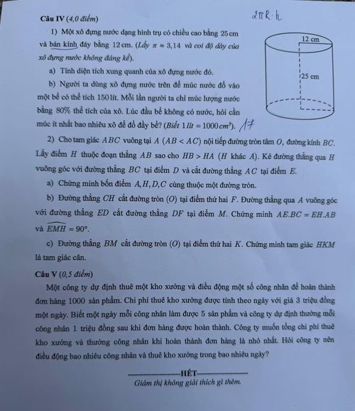 Đề Toán lớp 10 năm 2026 ở Hà Nội