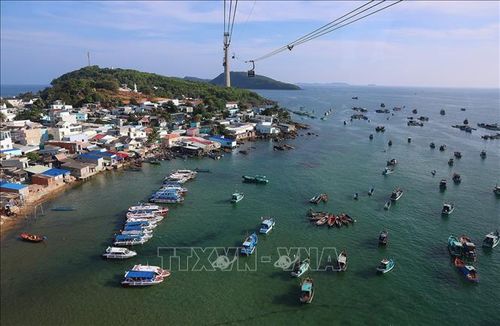 Làng chài Hòn Thơm, Phú Quốc. Ảnh: Dương Giang/TTXVN.