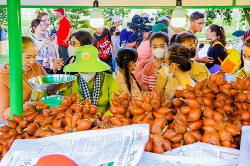 Các loại trái cây tại lễ hội được bán với giá thấp hơn thị trường.