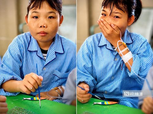 Phương Thảo vội lau nước mắt khi nhắc đến cha mẹ, người luôn đồng hành cùng em trong công cuộc điều trị bệnh.