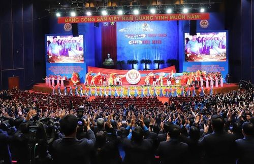 Đại hội XIII Công đoàn Việt Nam, nhiệm kỳ 2023-2028. Ảnh: Công đoàn Việt Nam