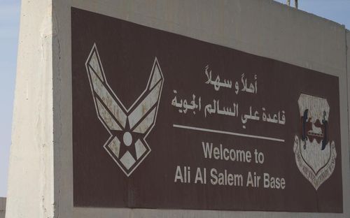 Căn cứ không quân Ali Al Salem tại Kuwait là một trong những đầu mối trọng yếu hỗ trợ các chiến dịch không quân của Mỹ ở Vùng Vịnh. Ảnh: Không quân Mỹ.
