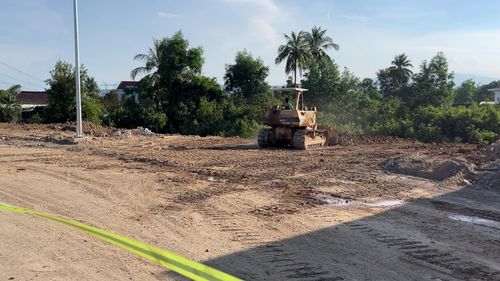 Mặt bằng một đoạn dự án cải tạo, nâng cấp quốc lộ 14B qua địa bàn xã Hòa Vang. Ảnh: XUÂN SƠN