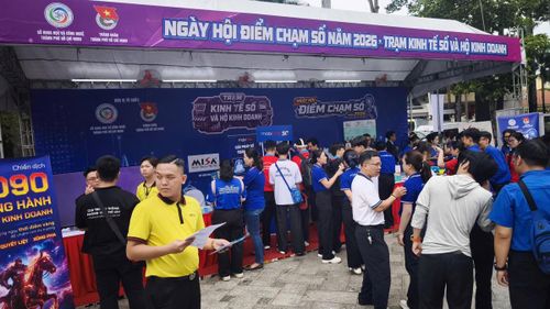 Khu vực “Kinh tế số và Hộ kinh doanh”. Ảnh: Sở Khoa học và Công nghệ TP.HCM