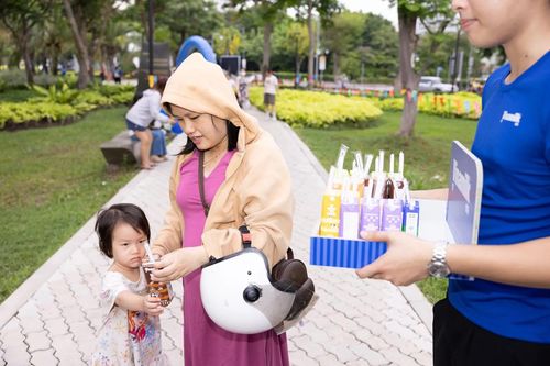 Không gian Vinamilk giới thiệu nhiều sản phẩm dinh dưỡng dành cho trẻ em và mang đến nhiều trải nghiệm thú vị cho gia đình.