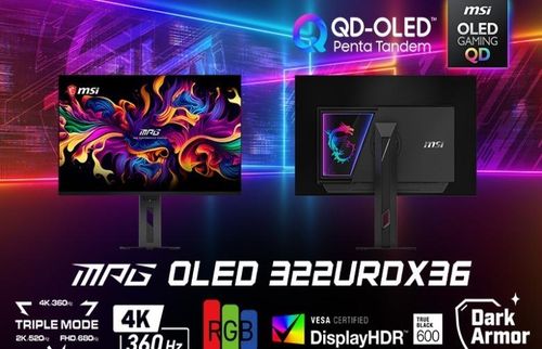 Màn hình MSI MPG OLED 322URDX36 trình diễn tại Computex 2026. (Nguồn: MSI)