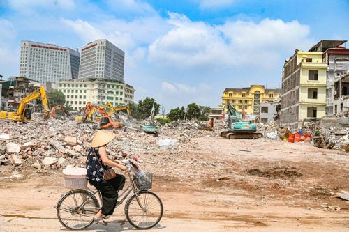 Kết quả giải phóng mặt bằng đang tạo điều kiện để các chủ đầu tư chủ động tổ chức thi công. Ảnh: Tạ Hải