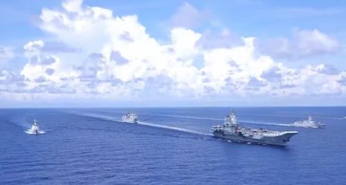Sự xuất hiện của tàu hộ vệ tên lửa Type 054B trong đội hình tàu sân bay không chỉ mang ý nghĩa thử nghiệm mà cho thấy con tàu đã đạt trạng thái sẵn sàng chiến đấu.