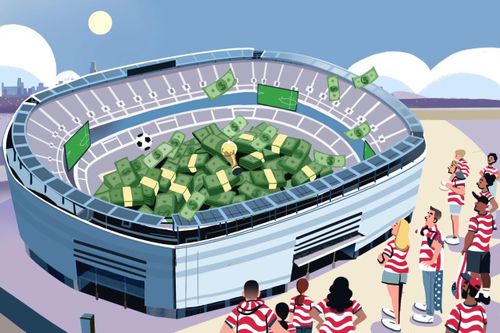 Mục tiêu của FIFA là một kỷ lục dự kiến là doanh thu 11 tỷ USD. Ảnh: Nathan Hackett/WSJ.