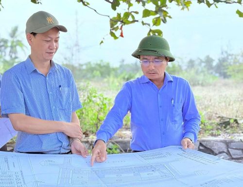 Lãnh đạo tỉnh Quảng Ngãi kiểm tra thực tế dự án Khu tổ hợp thương mại dịch vụ Riverside Mỹ Khê