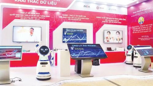 Triển lãm giới thiệu sản phẩm công nghệ nhân dịp khai trương Trung tâm Dữ liệu quốc gia số 1 vào tháng 8/2025.