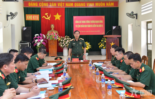 Trung tướng Trương Mạnh Dũng kết luận kiểm tra.