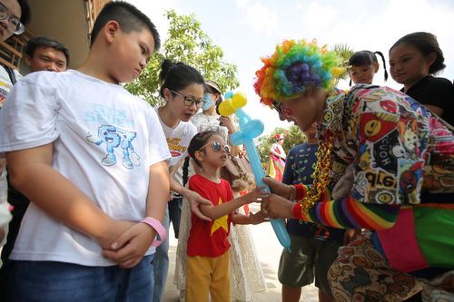 Thiếu nhi vui hè ở Rạp xiếc và biểu diễn đa năng Phú Thọ (đường Lữ Gia, phường Phú Thọ, TPHCM) (ẢNH: DŨNG PHƯƠNG)