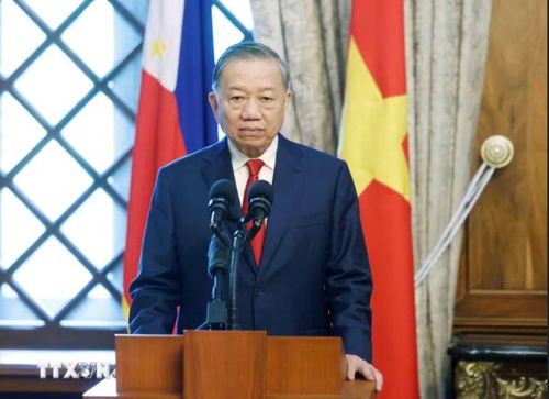 Tổng Bí thư, Chủ tịch nước Tô Lâm tại cuộc họp báo chung. Ảnh: TTXVN.