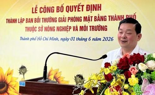 Ông Nguyễn Toàn Thắng, Giám đốc Sở Nông nghiệp và Môi trường TPHCM phát biểu tại buổi lễ.