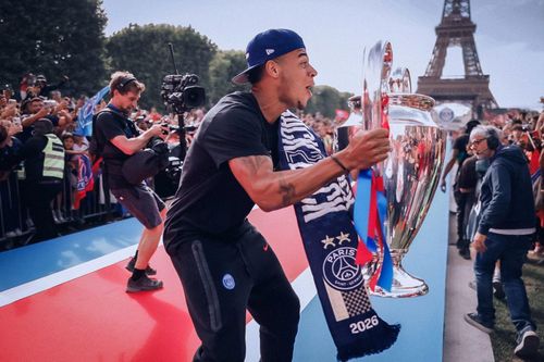 Désiré Doúe cũng phát cuồng vì chiến tích mới của PSG