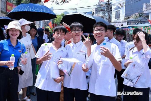 Thí sinh dự thi lớp 10 Hải Phòng năm 2026. Ảnh: Báo và phát thanh, truyền hình Hải Phòng.