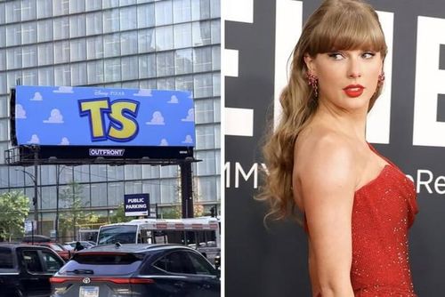 Chi tiết hai chữ cái TS cùng 13 đám mây trên các bảng quảng cáo khiến cộng đồng Swifties dấy lên hàng loạt giả thuyết về sự xuất hiện của Taylor Swift trong phim.
