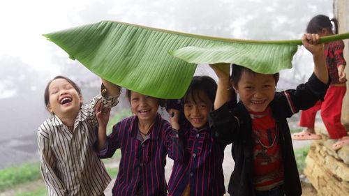Nụ cười trẻ thơ - Ảnh: Quang Hải