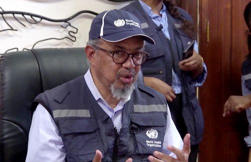 Ông Tedros Adhanom Ghebreyesus, Tổng Giám đốc Tổ chức Y tế Thế giới (WHO). Ảnh cắt từ clip