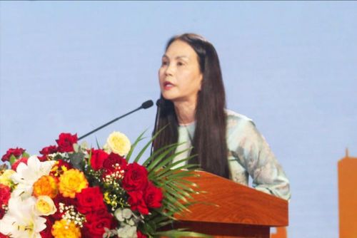 Bà Nguyễn Thị Bích Ngọc, Quyền Giám đốc Sở Văn hóa, Thể thao và Du lịch phát biểu