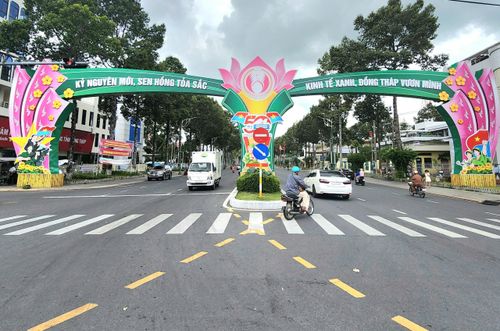 Đường phố khang trang của tỉnh Đồng Tháp