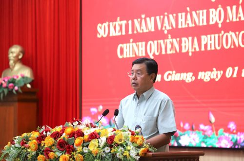 Bí thư Tỉnh ủy An Giang Nguyễn Tiến Hải phát biểu kết luận Hội nghị