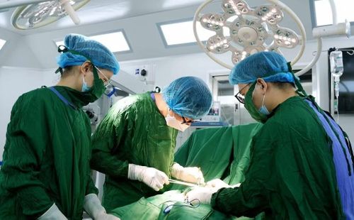 Các bác sĩ phẫu thuật vi phẫu tìm tinh trùng.