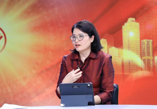 Bà Nguyễn Thị Mai Thoa, Ủy viên chuyên trách Ủy ban Văn hóa và Xã hội của Quốc hội trao đổi tại chương trình. Ảnh: Quang Thái