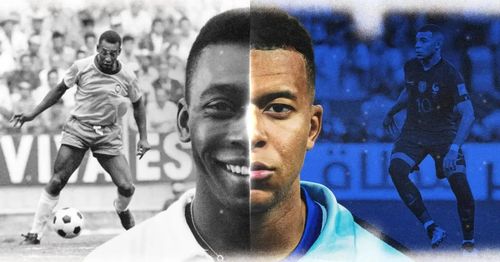 Pele và Mbappe, hai thế hệ được World Cup nâng tầm thành biểu tượng.