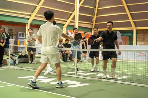  Các giải pickleball nội bộ được tích hợp vào chuyến du lịch công ty nhằm xây dựng tinh thần đội nhóm. Ảnh minh họa: NVCC.
