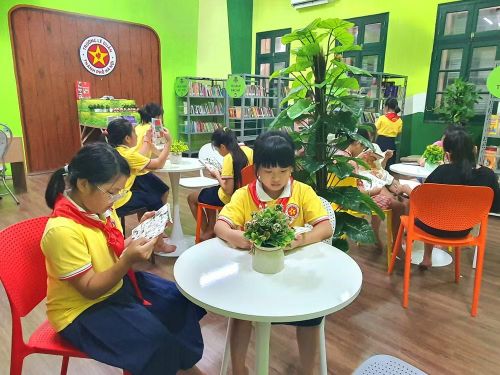 Không gian thư viện tại Trường Lê Duẩn.