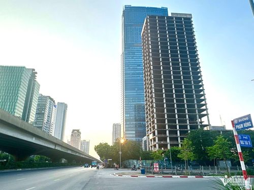 Dự án Trung tâm điều hành và giao dịch Vicem nằm trên đường Vành đai 3 và cạnh tòa nhà Keangnam.
