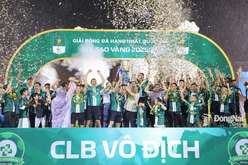 Chức vô địch Giải hạng Nhất 2025-2026 là thành quả xứng đáng cho nỗ lực của tập thể CLB Trường Tươi Đồng Nai - Ảnh: Nguyễn Tấn