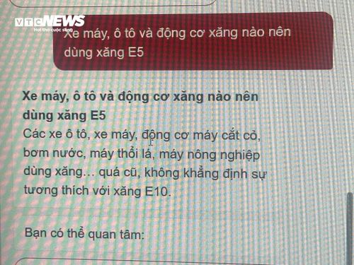 Chatbot giải đáp các nội dung về xăng sinh học.