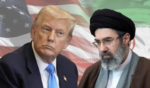 Tổng thống Mỹ Donald Trump và tân Lãnh tụ tối cao Iran Mojtaba Khamenei. (Ảnh: Reuters)