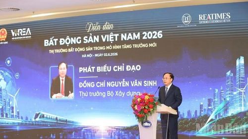 Thứ trưởng Xây dựng Nguyễn Văn Sinh. (Ảnh: HNV)