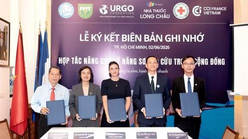 Đại diện các đơn vị ký kết biên bản ghi nhớ.