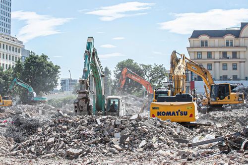  Hà Nội đang đẩy nhanh GPMB tại nhiều khu dân cư để làm đường. Ảnh: TIẾN CƯỜNG 