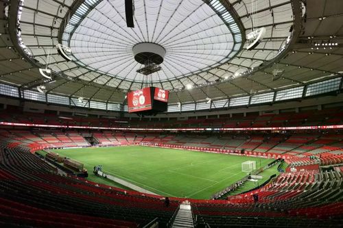 BC Place cũng là sân vận động duy nhất trong số 16 sân vận động phục vụ World Cup không gắn tên nhà tài trợ thương mại. Tuy nhiên, trong suốt thời gian diễn ra World Cup, sân vận động sẽ được gọi một cách chính thức là BC Place Vancouver. (Ảnh: Getty Images)
