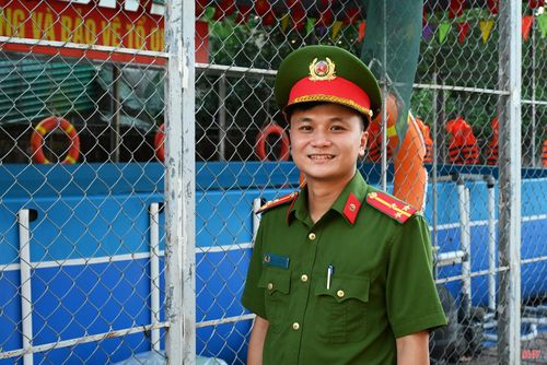 Tôi là Thượng úy Ngô Đăng Đức (SN 1996), cán bộ Tổ Cảnh sát trật tự, Công an xã Phúc Trạch.